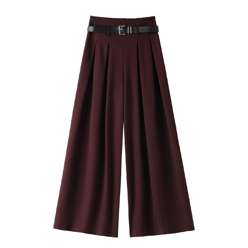 All-match loose Casual suit pants autumn drape wide leg culottes