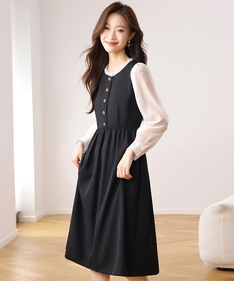 Chanelstyle dress velvet long dress for women