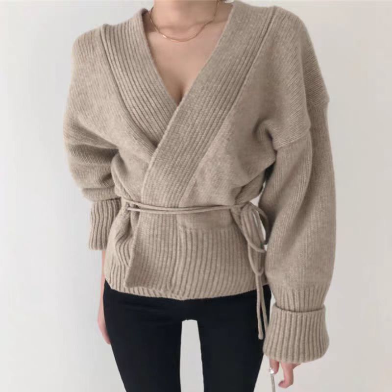 Wears outside sweater autumn and winter coat for women