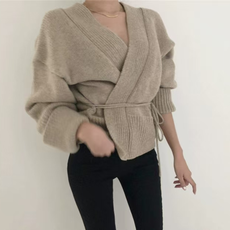 Wears outside sweater autumn and winter coat for women