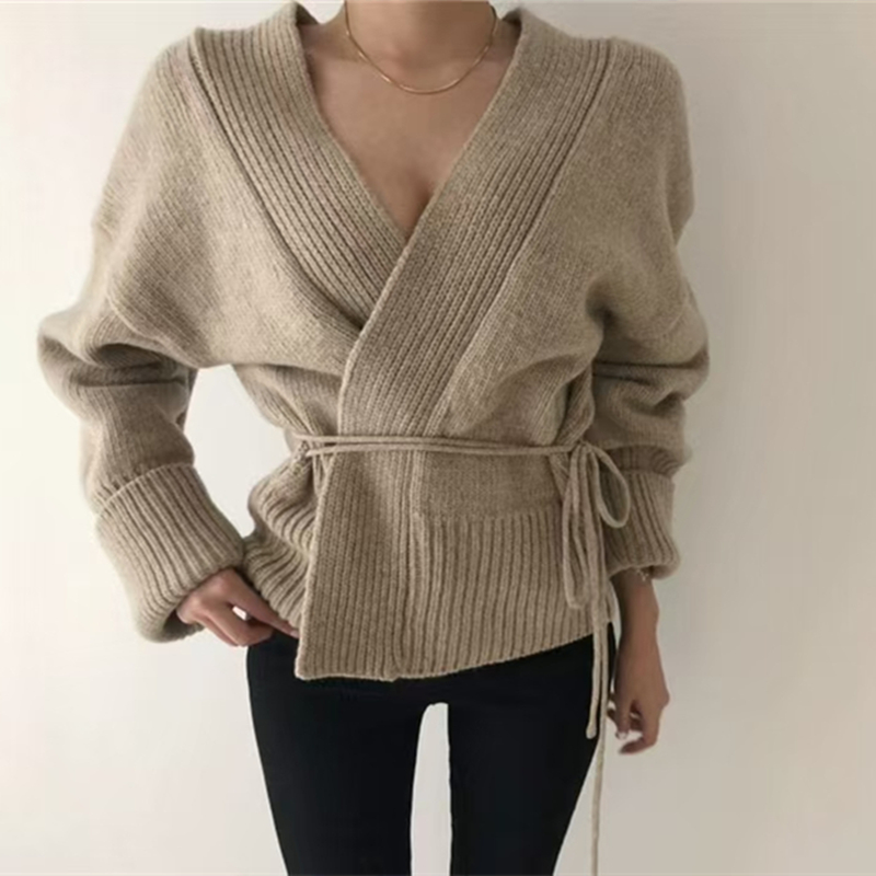 Wears outside sweater autumn and winter coat for women