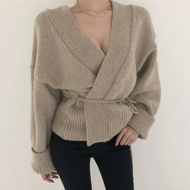 Wears outside sweater autumn and winter coat for women