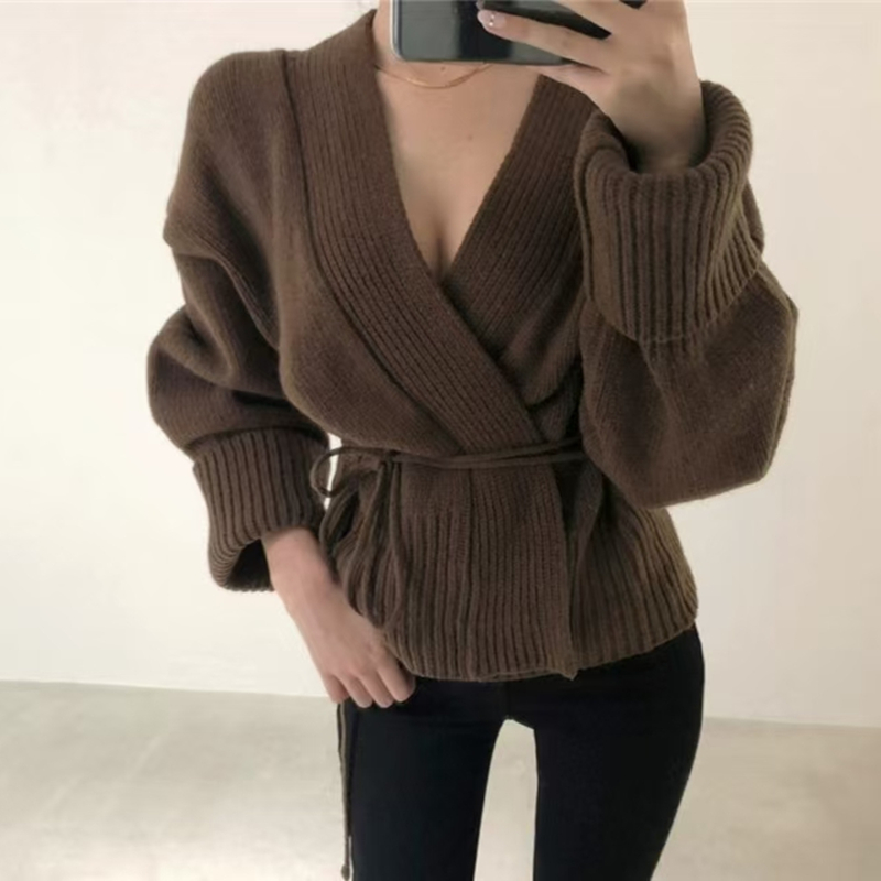 Wears outside sweater autumn and winter coat for women