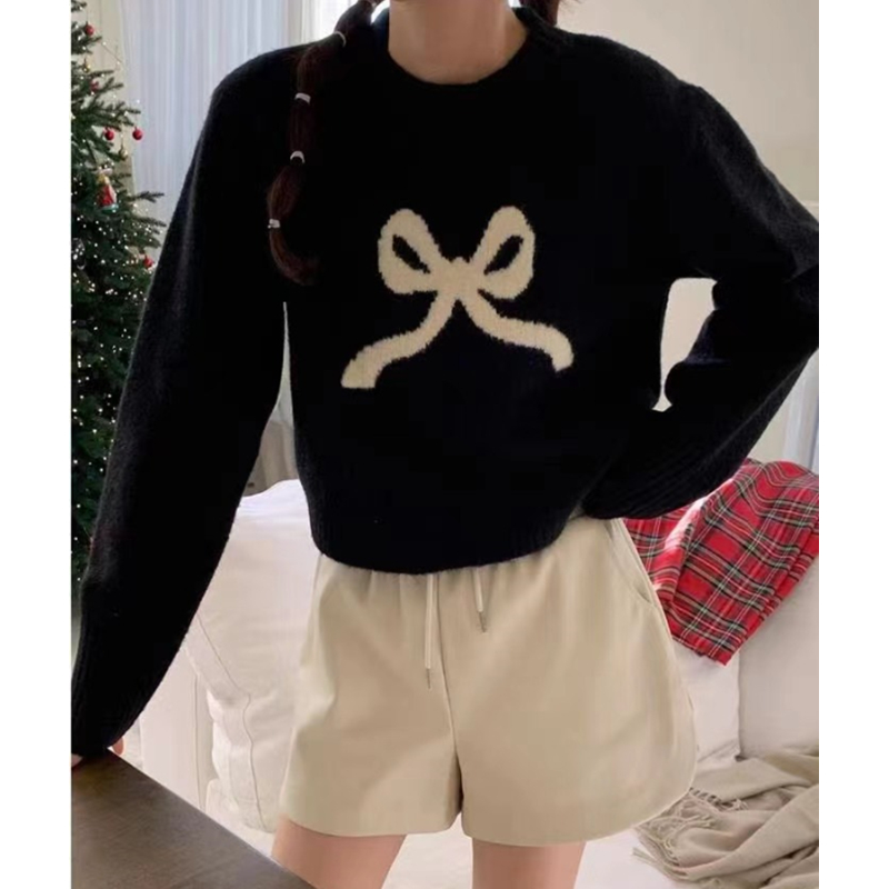 Show young long sleeve Korean style sweater for women