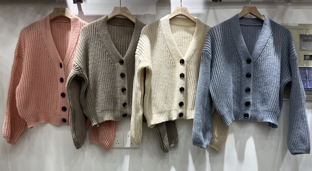 Thick knitted lazy coat loose cardigan for women