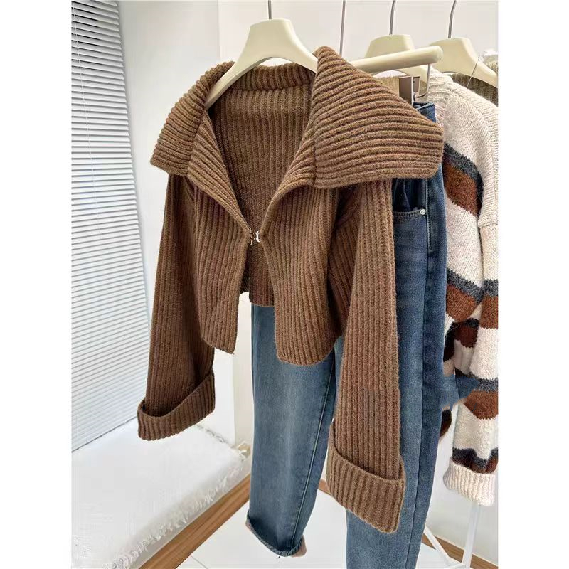 Korean style cardigan spring and autumn coat for women