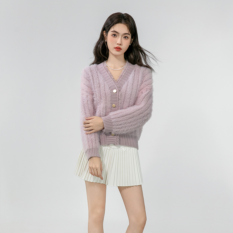 Autumn and winter sweater cardigan for women