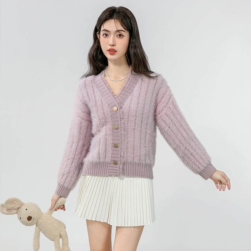 Autumn and winter sweater cardigan for women