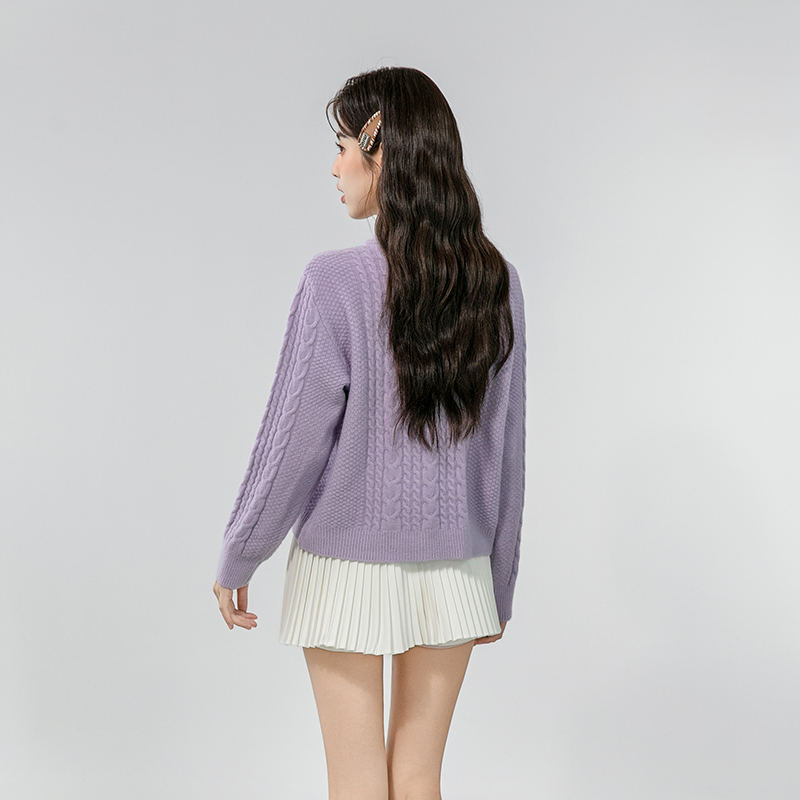 Niche tops stereoscopic sweater for women