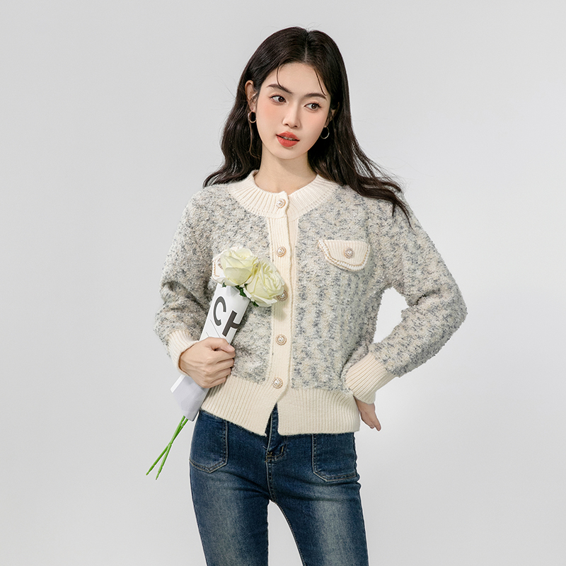 Chanelstyle short sweater temperament coat for women