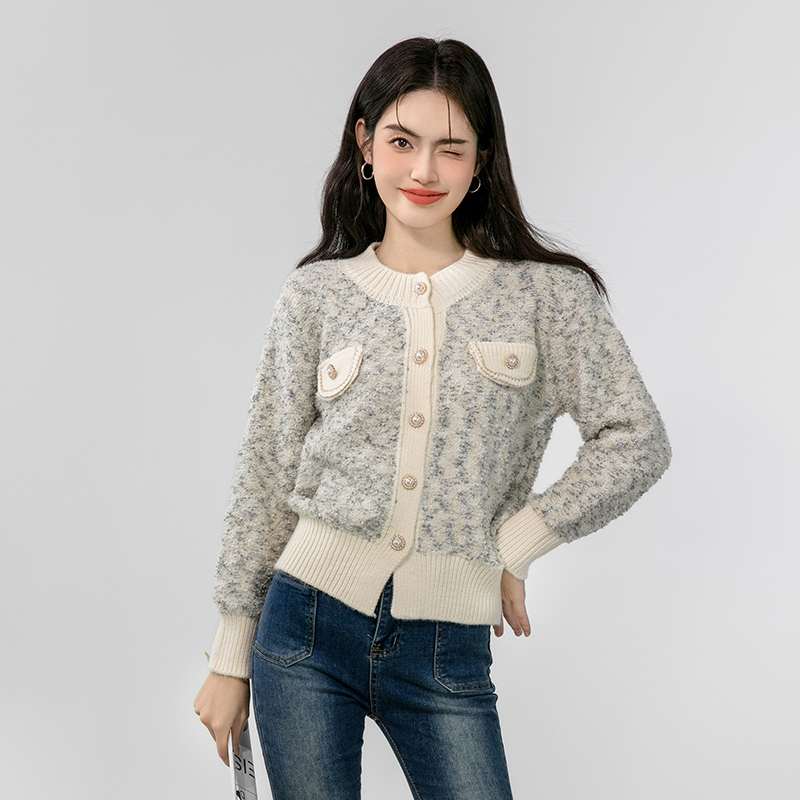 Chanelstyle short sweater temperament coat for women