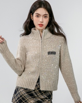 Knitted Casual coat long sleeve autumn and winter cardigan