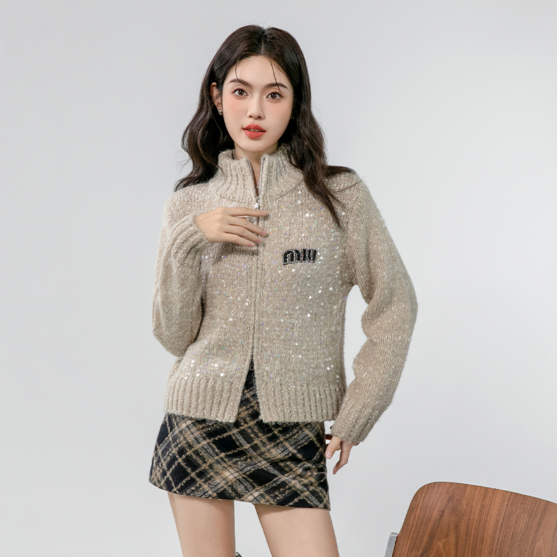 Knitted Casual coat long sleeve autumn and winter cardigan