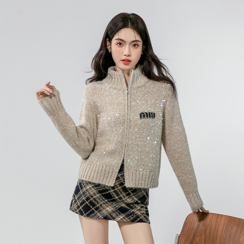 Knitted Casual coat long sleeve autumn and winter cardigan