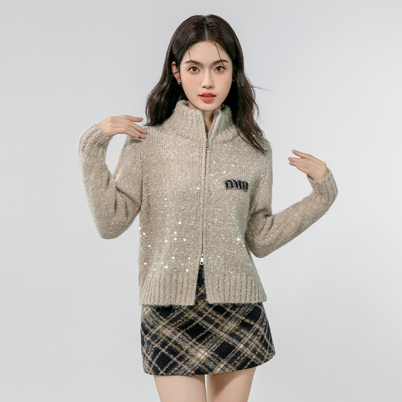 Knitted Casual coat long sleeve autumn and winter cardigan