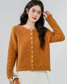 Korean style retro cardigan autumn lazy tops for women