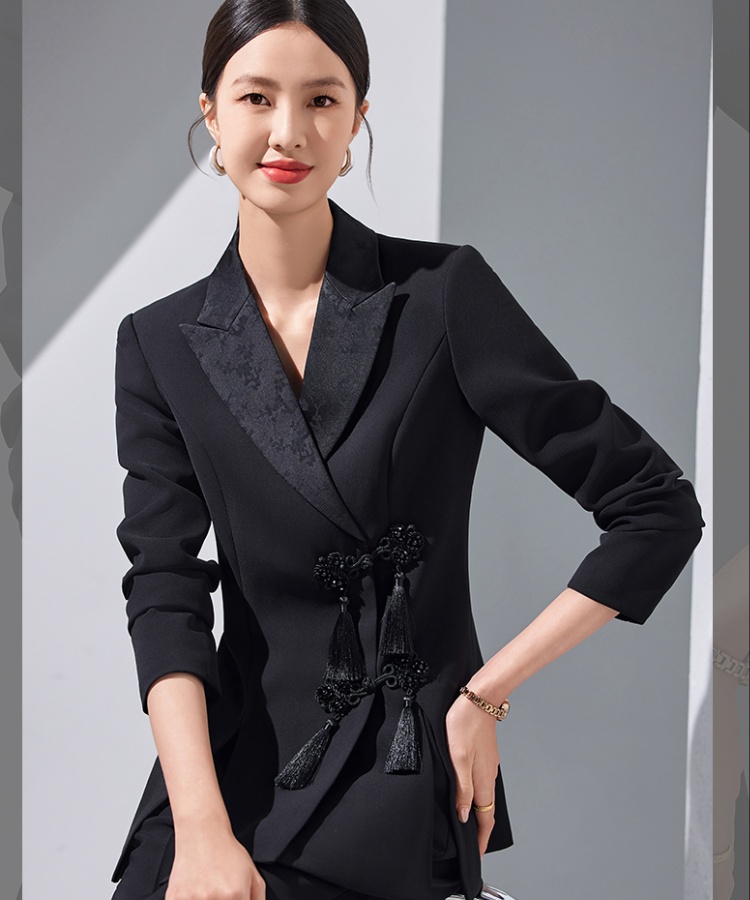 Overalls business suit long sleeve coat for women