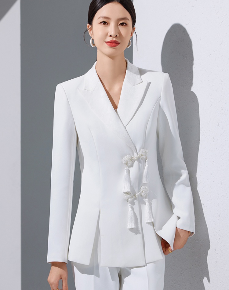 Overalls business suit long sleeve coat for women