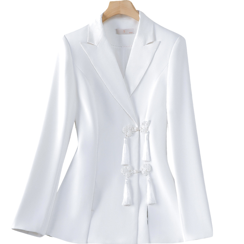 Overalls business suit long sleeve coat for women