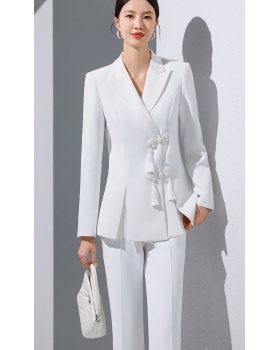 Overalls business suit suit pants 2pcs set for women