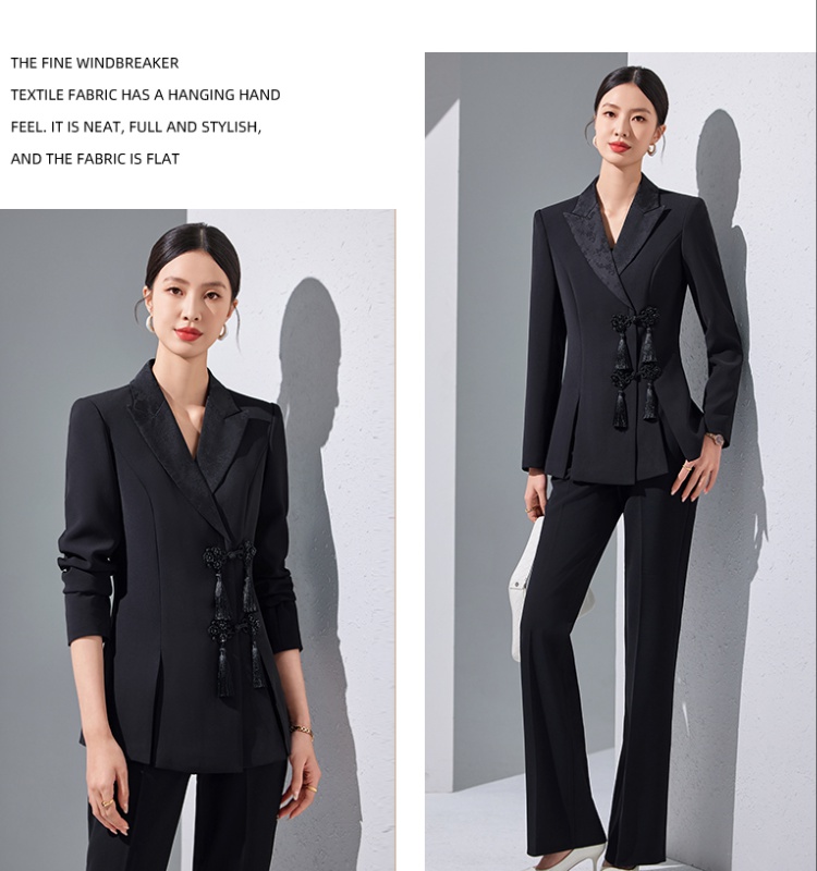 Overalls business suit suit pants 2pcs set for women