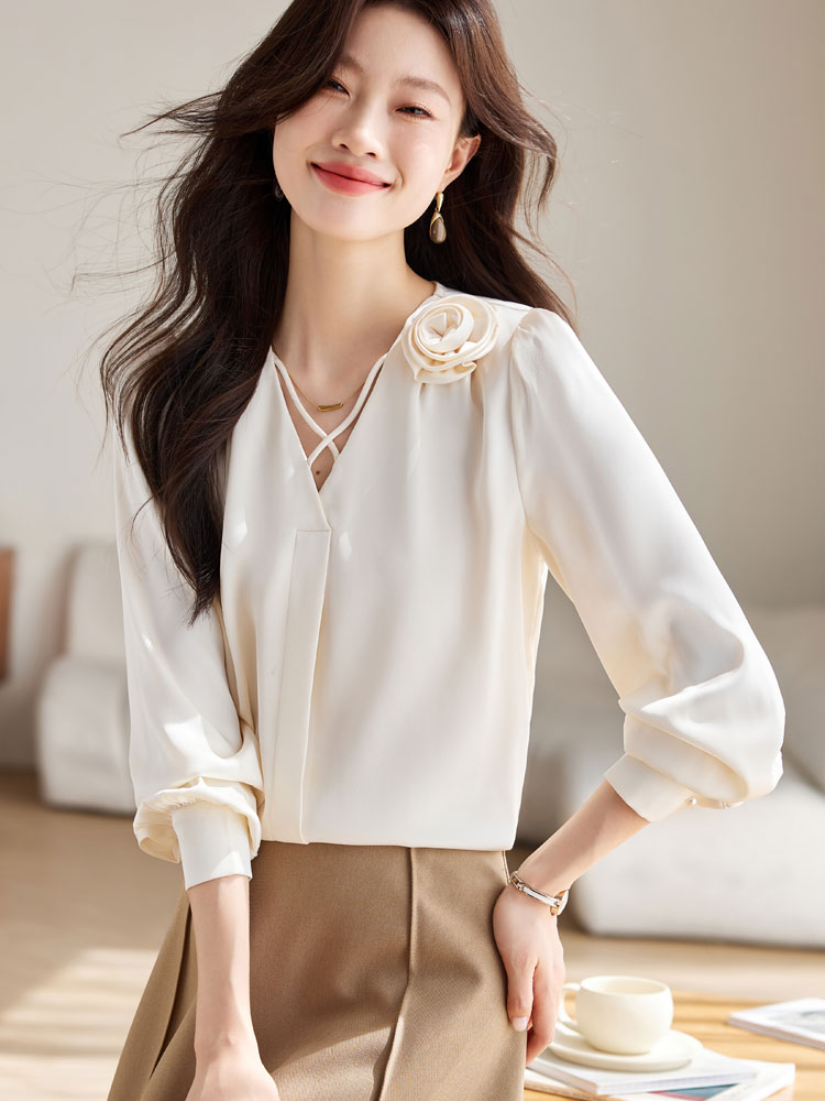 Long sleeve France style small shirt Western style shirt