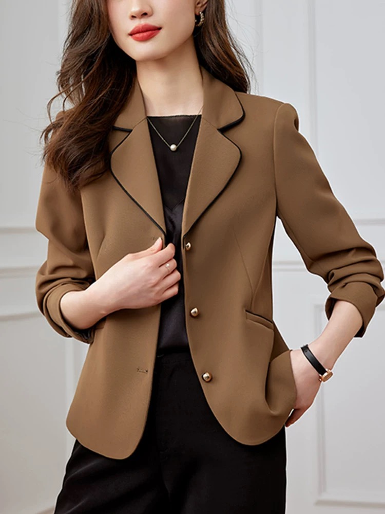 Korean style thin tops autumn Casual jacket for women