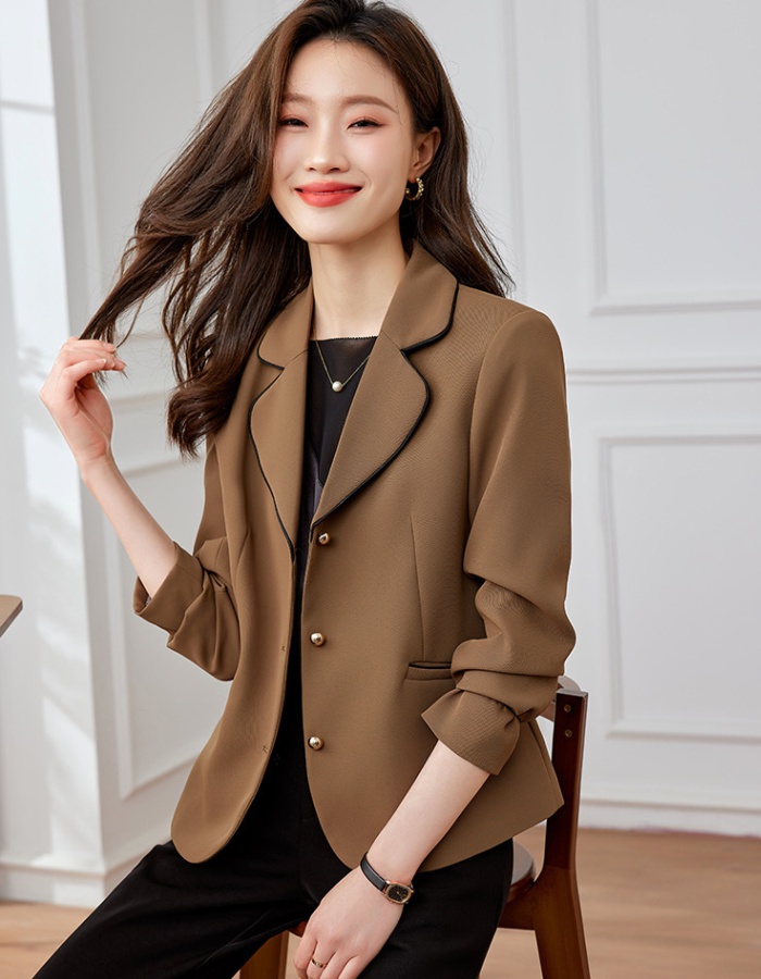 Korean style thin tops autumn Casual jacket for women