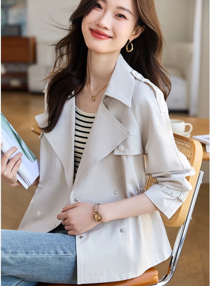 Spring and autumn short overcoat small fellow coat for women