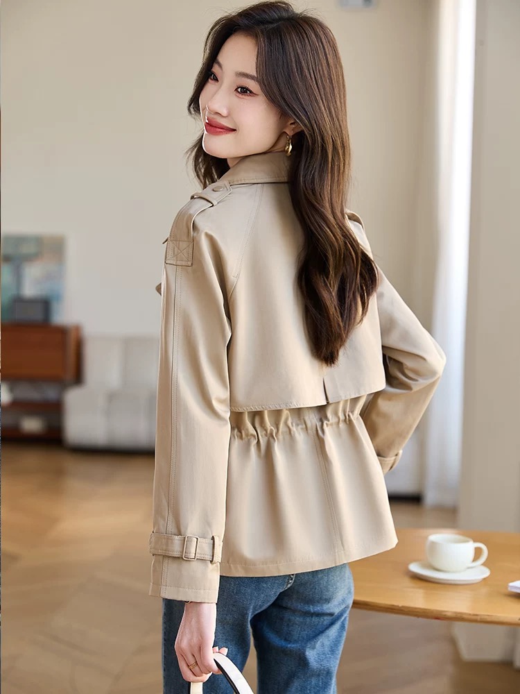 Spring and autumn short overcoat small fellow coat for women