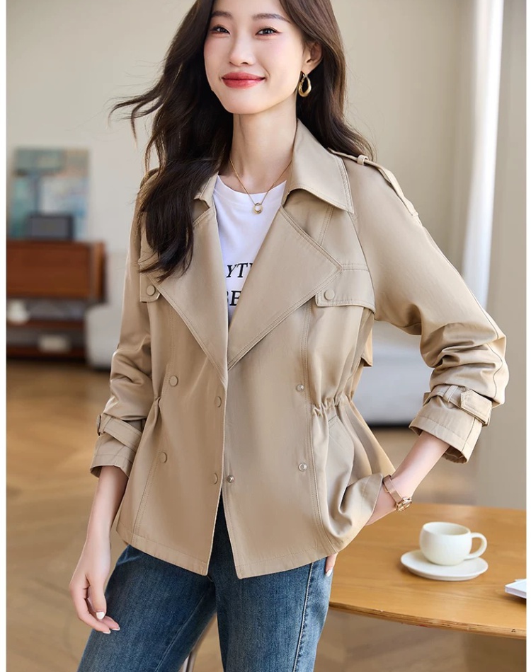 Spring and autumn short overcoat small fellow coat for women