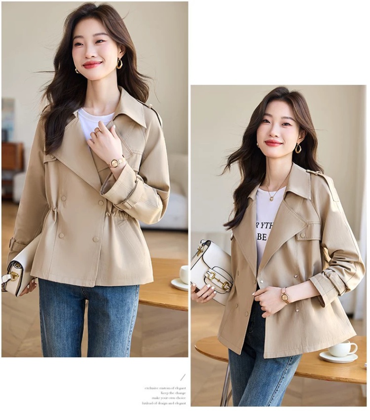 Spring and autumn short overcoat small fellow coat for women