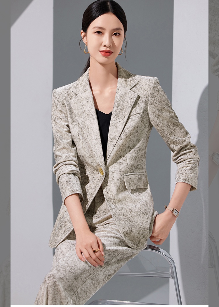 Long sleeve suit pants profession coat a set