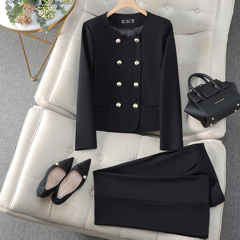 Long sleeve coat overalls suit pants a set