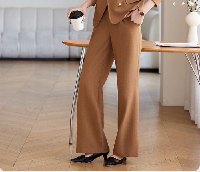 Long sleeve coat overalls suit pants a set