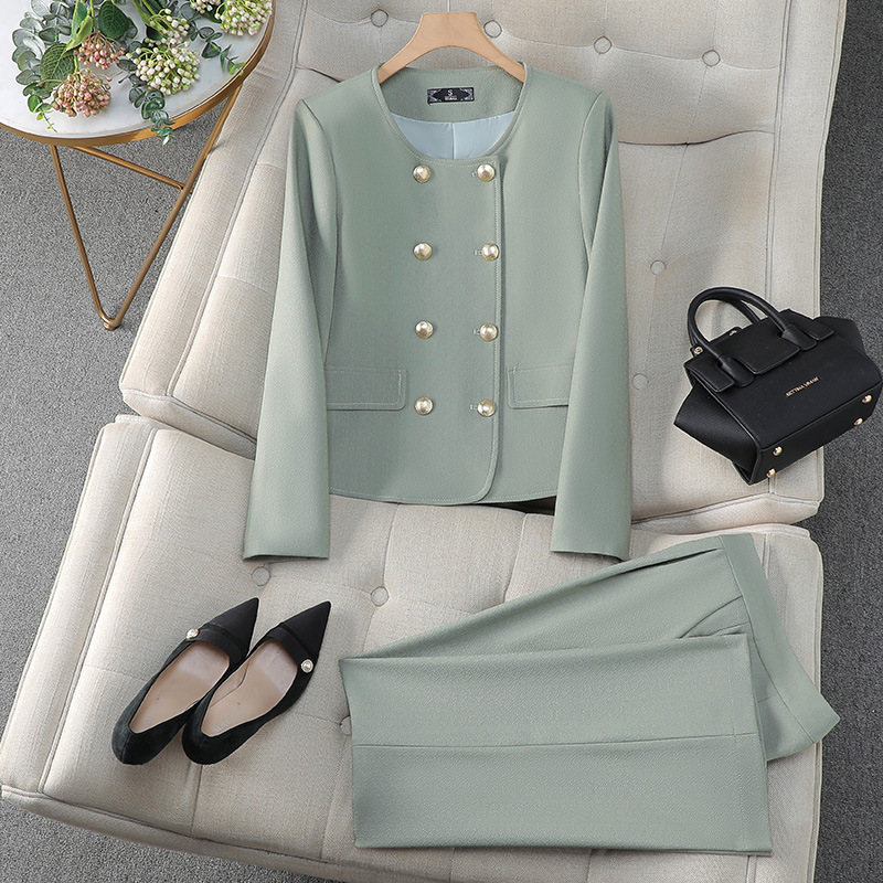 Long sleeve coat overalls suit pants a set