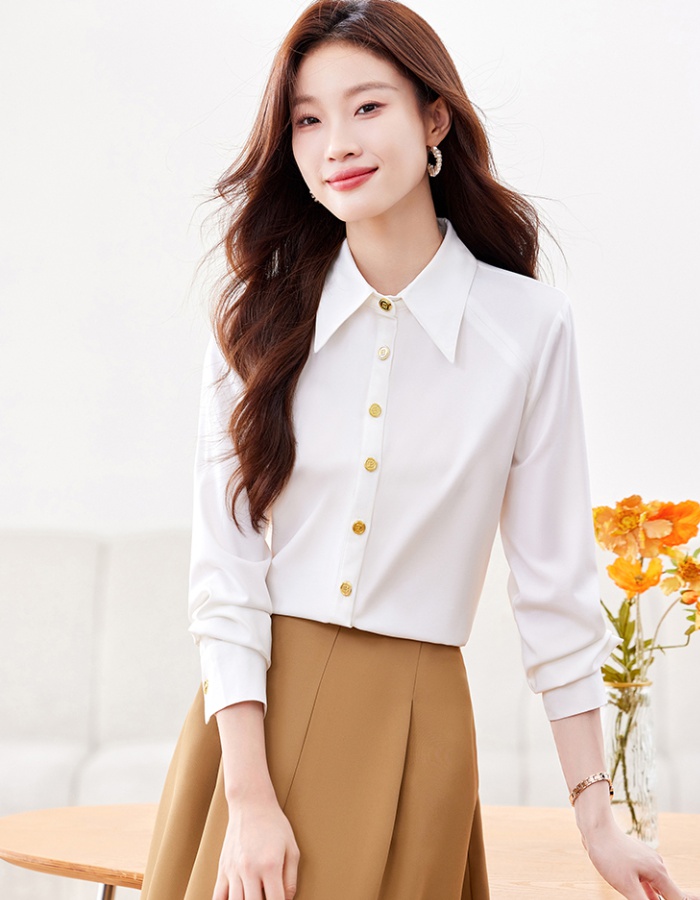 Long sleeve large yard shirt slim skirt a set for women