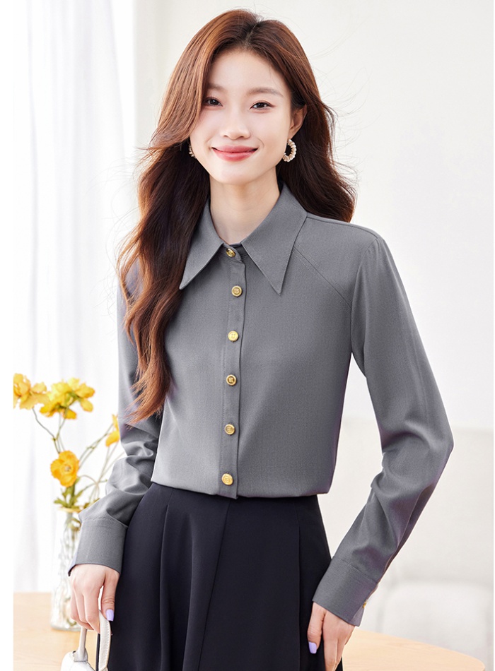 Long sleeve large yard shirt slim skirt a set for women