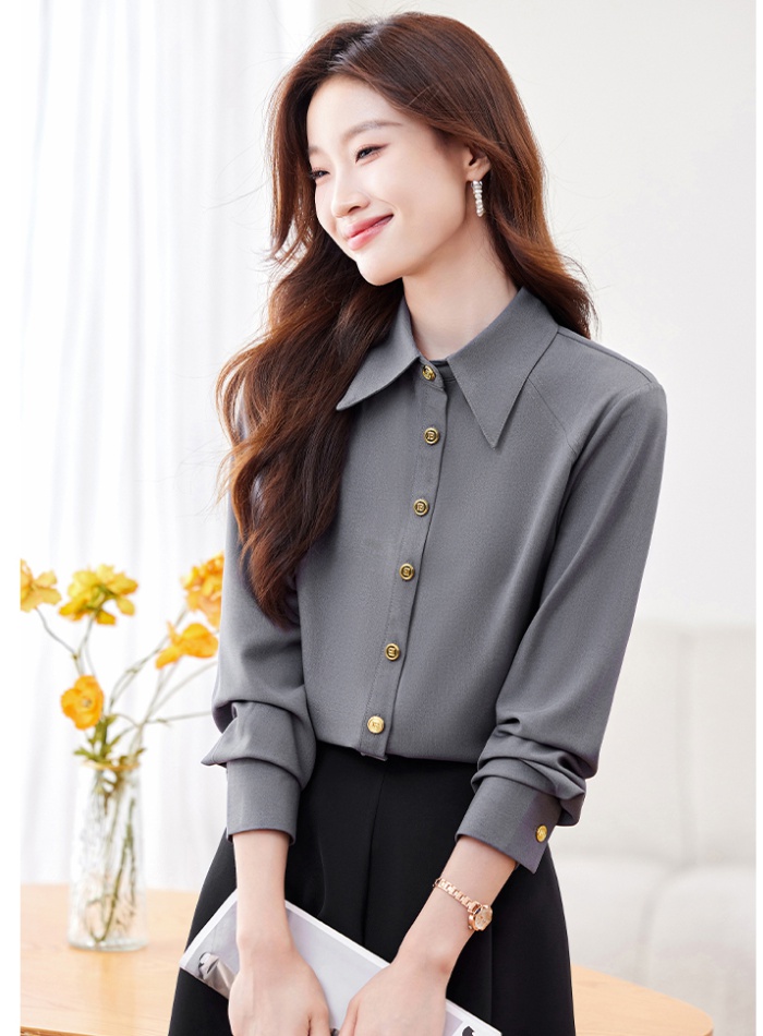 Long sleeve large yard shirt slim skirt a set for women