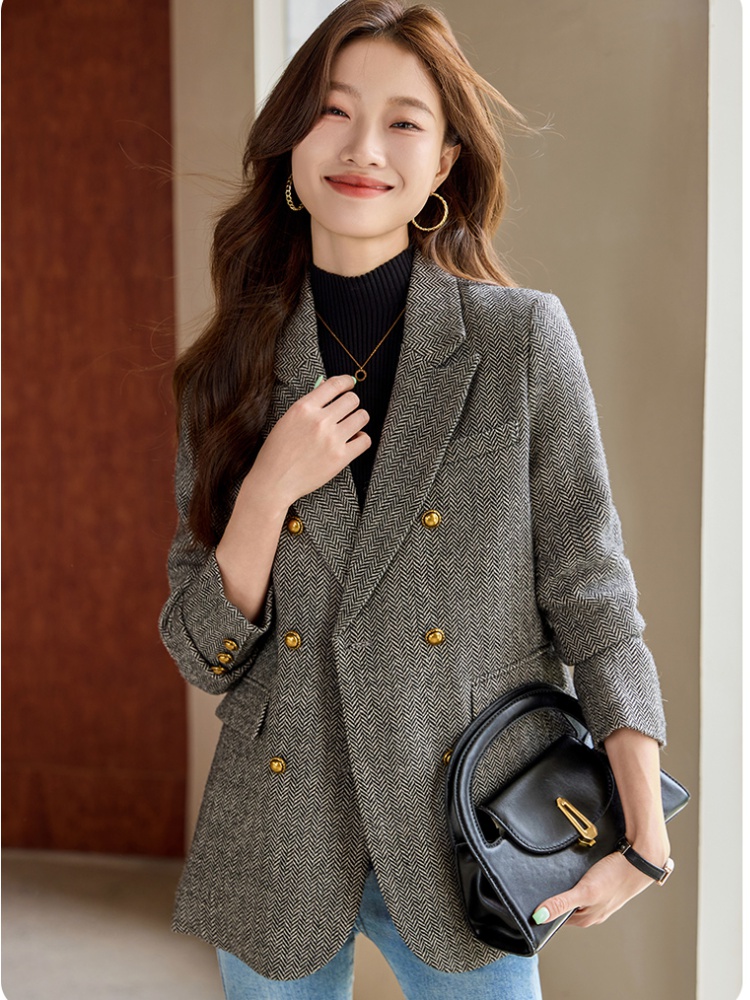 Profession overalls business suit long sleeve coat for women