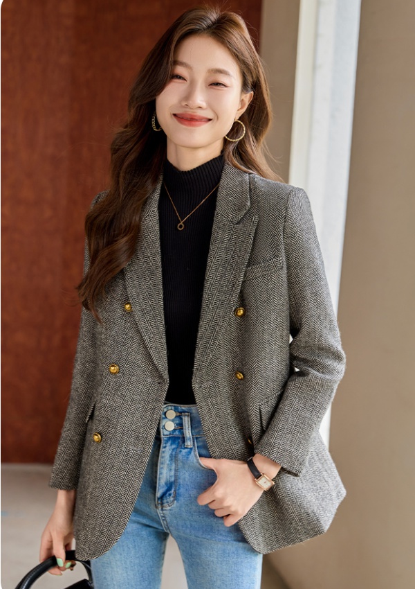 Profession overalls business suit long sleeve coat for women