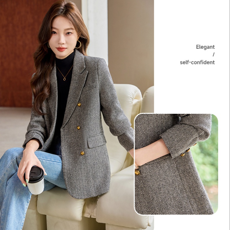 Profession overalls business suit long sleeve coat for women