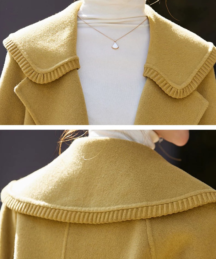 All-match woolen coat spring and autumn coat for women