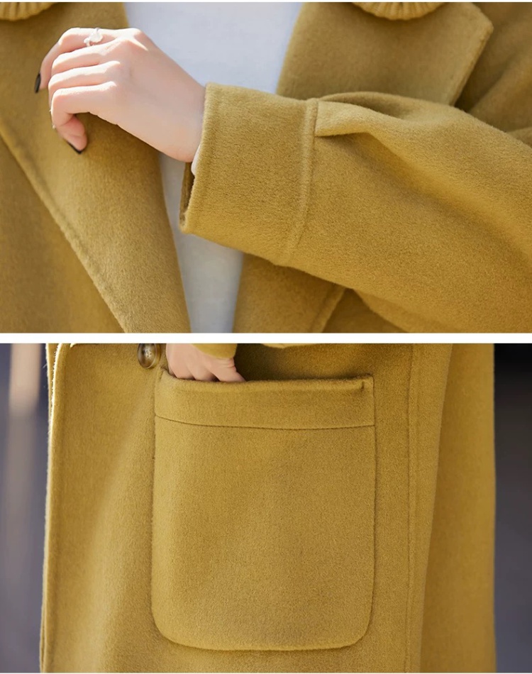 All-match woolen coat spring and autumn coat for women