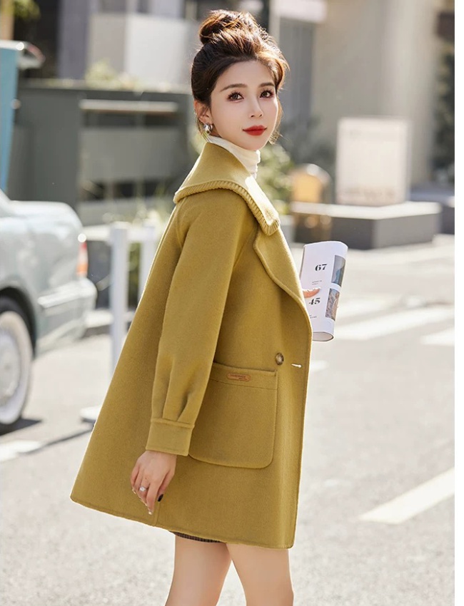 All-match woolen coat spring and autumn coat for women