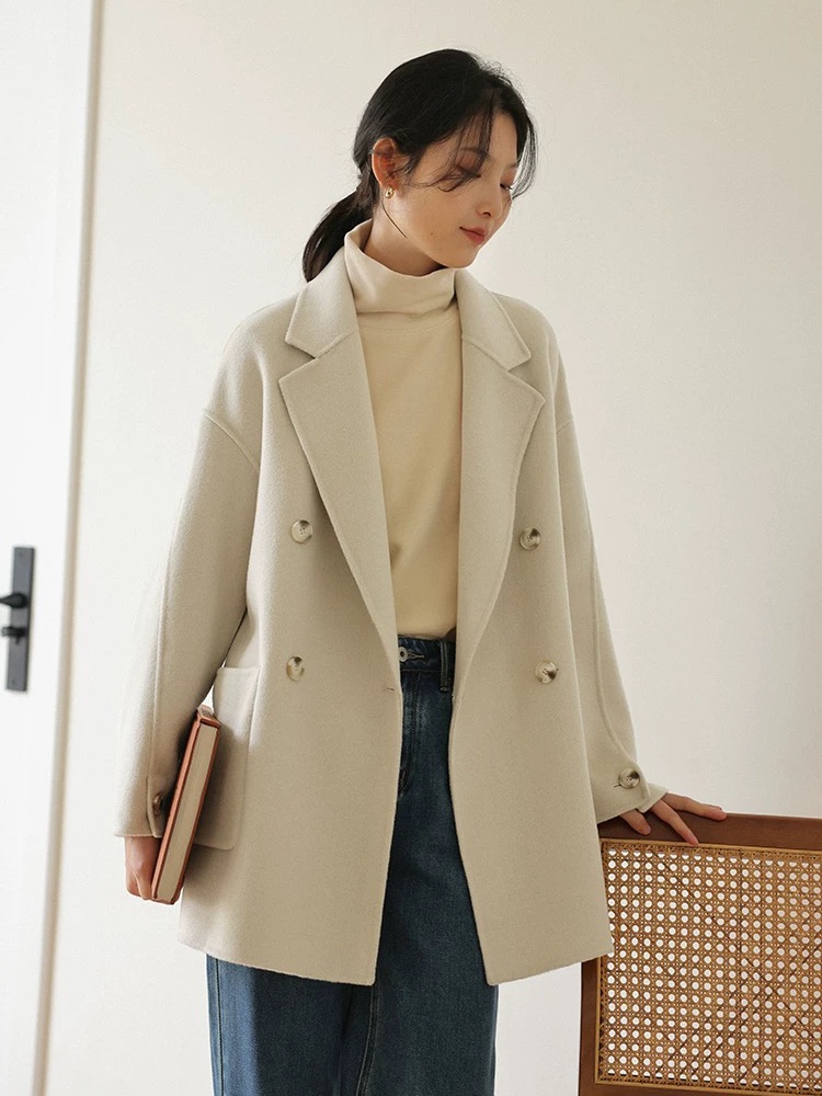 Woolen Casual business suit autumn and winter woolen coat