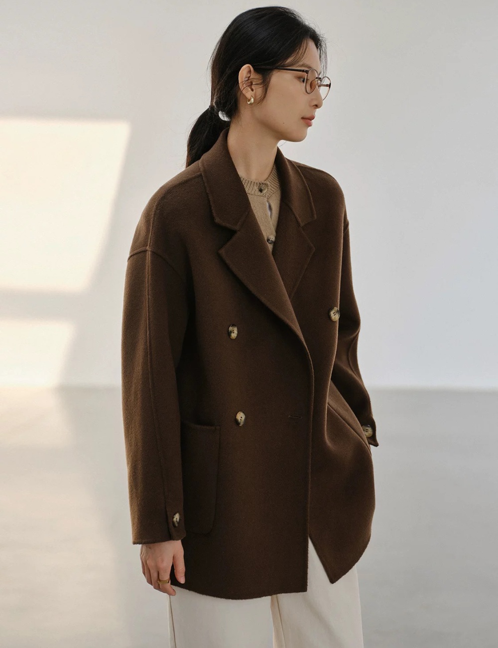 Woolen Casual business suit autumn and winter woolen coat