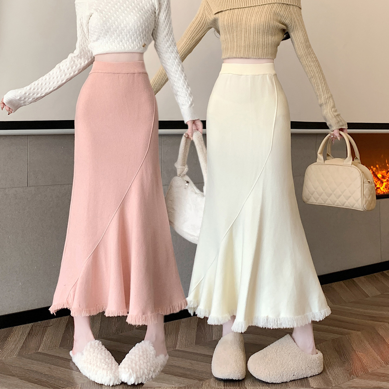 Mermaid skirt autumn and winter long skirt for women