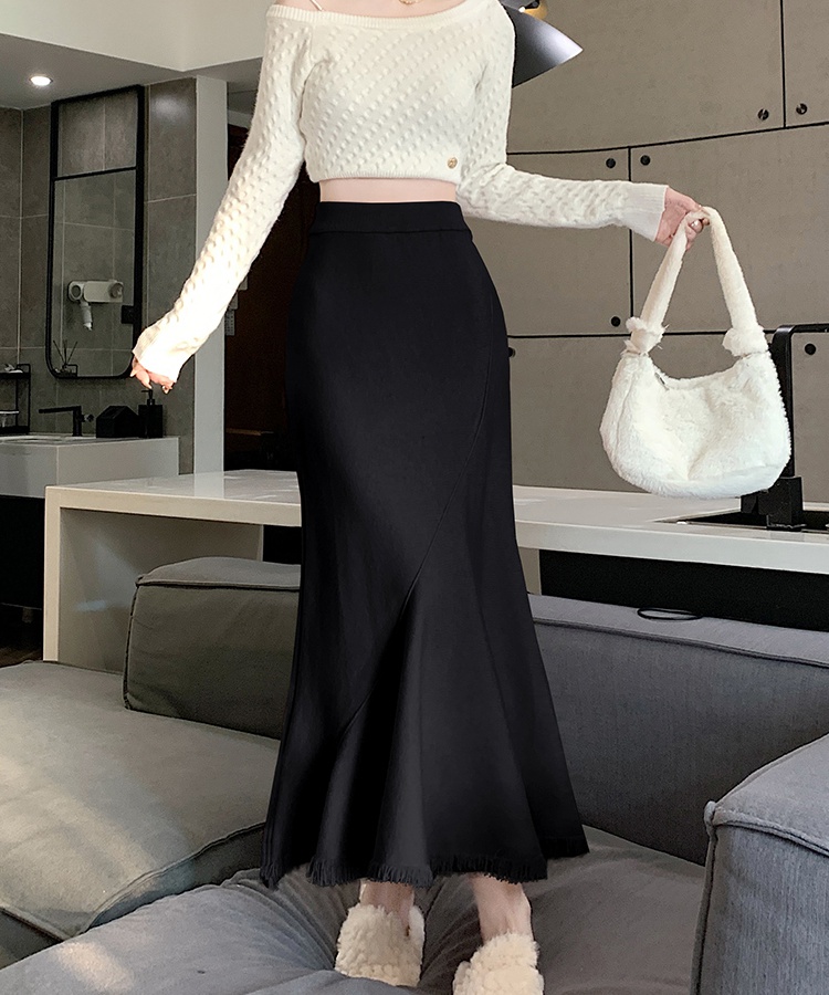 Mermaid skirt autumn and winter long skirt for women