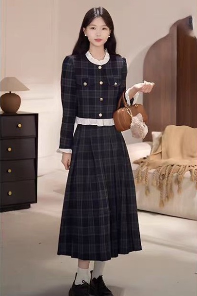 Fashion chanelstyle autumn skirt a set for women